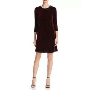 Betsey Johnson Embellished Velvet Dress